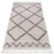 Szőnyeg BERBER ASILA B5970 krém / barna Rojt shaggy 80x150 cm