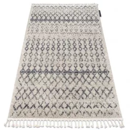   Kab. Szőnyeg BERBER AGADIR G0522 krém / szürke Rojt shaggy 80x150 cm
