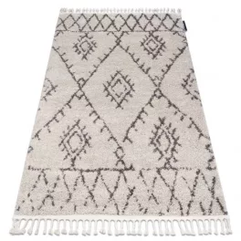   Kab. Szőnyeg BERBER FEZ G0535 bézs / barna Rojt shaggy 180x270 cm