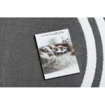 Kab. HAMPTON szőnyeg Lux kör szürke kör 160 cm