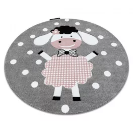 Kab. PETIT szőnyeg DOLLY овце kör szürke kör 120 cm