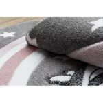 Kab. PETIT szőnyeg PONY póniló kör szürke kör 160 cm