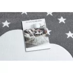 Kab. PETIT szőnyeg CLOUD FELHŐ CSILLAG szürke 80x150 cm
