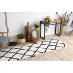 Kab. Szőnyeg, futószőnyeg BERBER CROSS fehér -60x250 cm