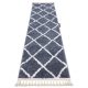 Szőnyeg, futószőnyeg BERBER CROSS szürke -80x200 cm