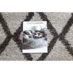 Kab. Szőnyeg BERBER TROIK krém Rojt shaggy kör 120 cm