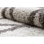 Kab. Szőnyeg BERBER TROIK krém Rojt shaggy kör 120 cm