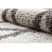 Szőnyeg BERBER TROIK krém Rojt shaggy kör 120 cm