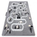 Kab. PETIT szőnyeg TOWN VÁROS UTCA szürke 200x290 cm