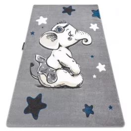   Kab. PETIT szőnyeg ELEPHANT ELEFÁNT CSILLAG szürke 140x190 cm