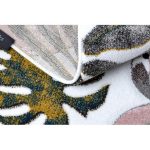 Kab. PETIT szőnyeg Garden Flamingók A MONSTERA LEVEL krém 120x170 cm