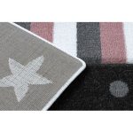 Kab. PETIT szőnyeg TEENY SZÍV CSILLAG rózsaszín 160x220 cm