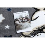 Kab. PETIT szőnyeg ELEPHANT ELEFÁNT CSILLAG kör szürke kör 120 cm