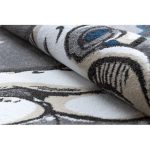 Kab. PETIT szőnyeg ELEPHANT ELEFÁNT CSILLAG kör szürke kör 120 cm