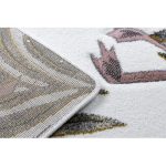 Kab. PETIT szőnyeg Garden Flamingók A MONSTERA LEVEL krém 160x220 cm