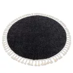 Kab. Szőnyeg BERBER 9000 kör szürke Rojt shaggy kör 120 cm