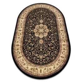 Kab. Royal szőnyeg ovális adr 521 fekete  100x180 cm