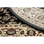 Kab. Royal szőnyeg ovális adr 1745 fekete  100x180 cm