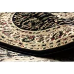 Kab. Royal szőnyeg ovális adr 1745 fekete  100x180 cm