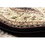 Kab. Royal szőnyeg kör adr 521 fekete  kör 120 cm