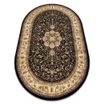 Kab. Royal szőnyeg ovális adr 521 fekete  150x250 cm