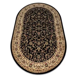 Kab. Royal szőnyeg ovális adr 1745 fekete  150x250 cm