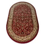Kab. Royal szőnyeg ovális adr 1745 bordó 200x290 cm