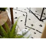 Kab. Szőnyeg TETUAN B751 cikcakk krém Rojt shaggy 120x170 cm