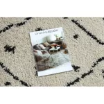 Kab. Szőnyeg TETUAN B751 cikcakk krém Rojt shaggy 120x170 cm