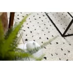 Kab. Szőnyeg BERBER SYLA B752 pontok krém Rojt shaggy 80x150 cm