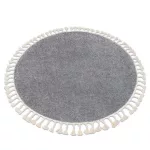Kab. Szőnyeg BERBER 9000 kör szürke Rojt shaggy kör 120 cm
