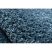 Szőnyeg BERBER 9000 kör kék Rojt shaggy kör 120 cm