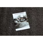 Kab. Szőnyeg BERBER 9000 kör barna Rojt shaggy kör 160 cm