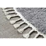 Kab. Szőnyeg BERBER 9000 kör szürke Rojt shaggy kör 160 cm