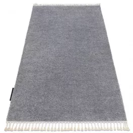   Kab. Szőnyeg BERBER 9000 világos szürke Rojt shaggy 200x290 cm