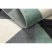 ALTER szőnyeg Fiori Geometriai, háromszögek, négyszögletes zöld 140x190 cm
