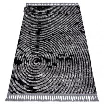   Szőnyeg MAROC G8499 fekete / fehér Rojt Berber shaggy 120x170 cm