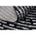 Szőnyeg MAROC G8499 fekete / fehér Rojt Berber shaggy 120x170 cm