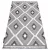 Kab. Szőnyeg MAROC P651 Gyémánt szürke / fehér Rojt BERBER shaggy 120x170 cm