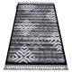 Szőnyeg MAROC P658 Hópelyhek fekete / szürke Rojt BERBER shaggy 120x170 cm
