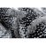 Szőnyeg MAROC P658 Hópelyhek fekete / szürke Rojt Berber shaggy 120x170 cm