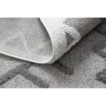 Kab. Szőnyeg MAROC P659 Azték, Etnikai szürke Rojt BERBER shaggy 120x170 cm