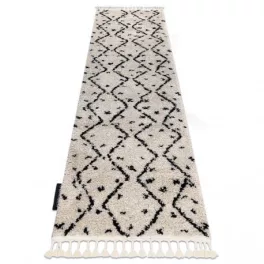   Kab. Szőnyeg, futószőnyeg TETUAN B751 cikcakk krém -60x200 cm