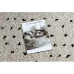 Kab. Szőnyeg, futószőnyeg BERBER SYLA B752 pontok krém -70x200 cm