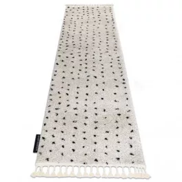   Kab. Szőnyeg, futószőnyeg BERBER SYLA B752 pontok krém -80x250 cm