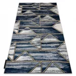 Kab. Modern DE LUXE 462 Geometriai - sötétkék / arany 140x190 cm szőnyeg