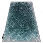 Kab. Modern DE LUXE 626 geometriai, gyémánt - szürke / zöld 140x190 cm szőnyeg