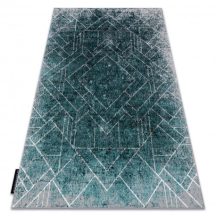   Modern DE LUXE 626 geometriai, gyémánt - szürke / zöld 140x190 cm szőnyeg