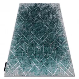   Kab. Modern DE LUXE 626 geometriai, gyémánt - szürke / zöld 140x190 cm szőnyeg