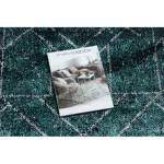 Kab. Modern DE LUXE 626 geometriai, gyémánt - szürke / zöld 140x190 cm szőnyeg